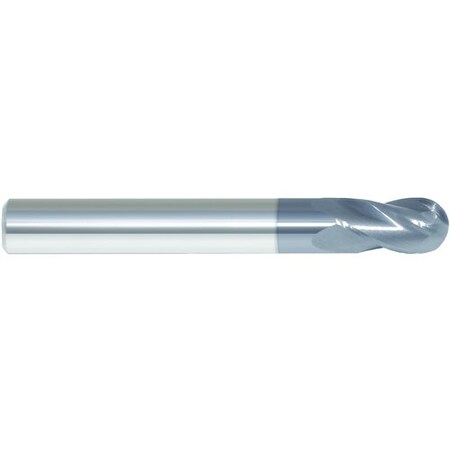 Morse Single End Mill, Ball Nose Center Cutting Stub Length, Series 5976T, 764 Cutter Dia, 112 Overa 92377
